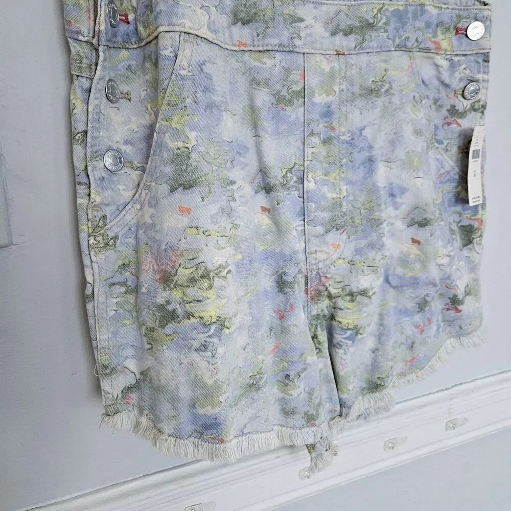 NWT Anthropologie Pilcro Cut-Off Short Overalls | 30 - Picture 5 of 6